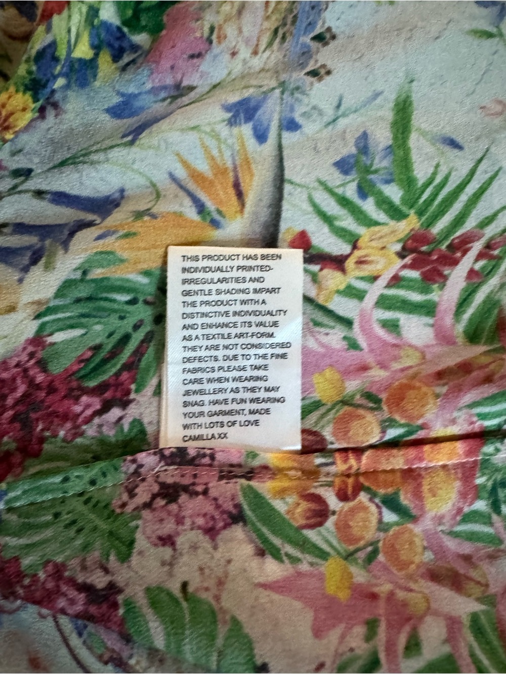 Camilla Multicolor Floral Spaghetti-Strap Dress - Picture 7 of 9